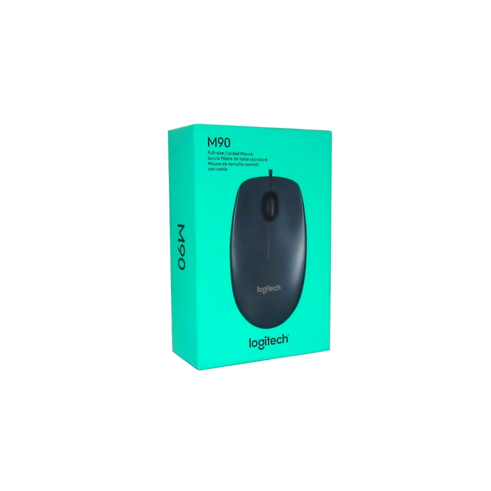 Mouse LOGITECH M90 Alámbrico Usb Compatible Win Y Mac COLOR Negro - Imagen 4