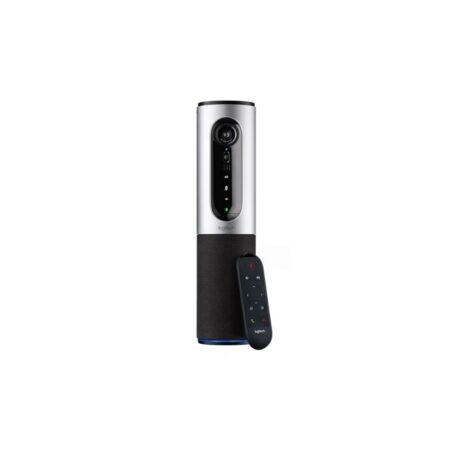 CAMARA CONFERENCECAM CONNECTIC Logitech Corporativo Full HD 1080 Zoom 4X USB Compatible Win-Mac Control Diseño Compacto Portable Garantía 2Años-SILVER-NEGRO