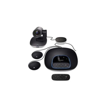 CAMARA CONFERENCE GROUP CON MICROFONOX2 Logitech Corporativo 1080 HD y Zoom 10X Compatible Win-Mac Tecnología RightSense Control Garantía 2Años-NEGRO