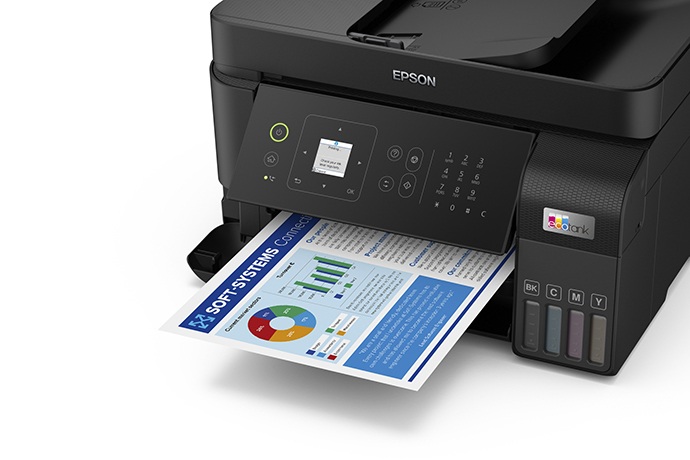 Impresora Multifuncional EPSON Ecotank L5590 COLOR Negro - Imagen 3