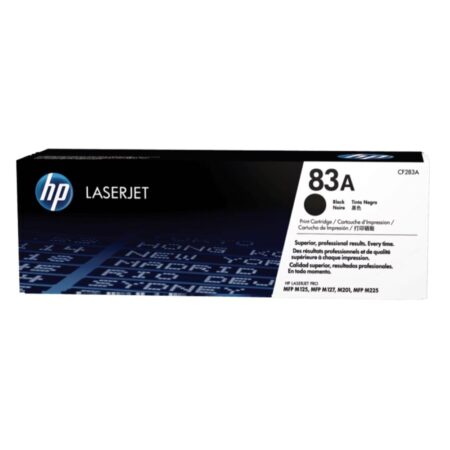Cartucho original de tóner negro HP 83A LaserJet
