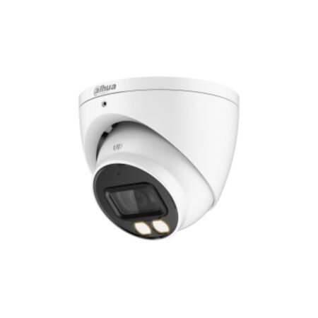 Camara Analoga Tipo Domo de 2MP/Lente Fijo 2.8MM/Smart Dual Light/Distancia de iluminación de 40m/Mic Incorporado/Reducción de Ruido en Tres Dimensiones 3D NR /Proteccion IP67/12 VDC