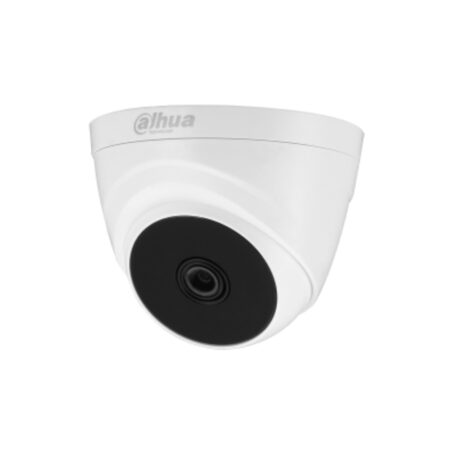 Camara Analoga Tipo Domo de focal fija IR HDCVI de 5 MP, Máximo 25 fps a 5 MP, Iluminación IR inteligente, 25 m de distancia de iluminación, Lente fija de 2,8 mm, CVI/CVBS/AHD/TVI conmutable. Micrófono incorporado
