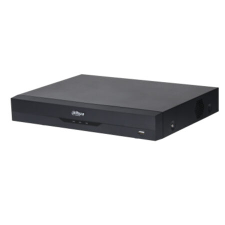 Grabador NVR de 16 canales con tecnología WizSense y Penta brid compatibilidad híbrida y analítica inteligente basada en IA/ Detección precisa de personas y vehículos/ autodetección de señal HDCVI / AHD / TVI / CVBS y expansión hasta 32 cámaras IP en total (cada canal IP hasta 8 MP)/ Compresión de video Smart H.265+ / H.265/ SMD Plus/ Protección pe