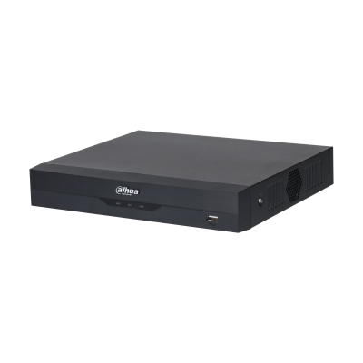 Grabador DVR Penta-brid de 16 canales/HDCVI, AHD, TVI, CVBS y cámaras IP, con hasta 24 canales IP (hasta 6 MP por canal)/Funciones IA QuickPick 2.0, Perimeter Protection, Face Recognition, SMD Plus, AI Coding/compresión Smart H.265+ y H.265/Almacenamiento soporta hasta 16 TB/ 1 bahia/No incluye DD