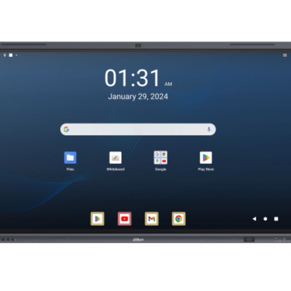 Pantalla interactiva Dahua inteligente UHD Lite de 65'', Android 13, certificación EDLA, Google Store, procesador de cuatro núcleos A76 y A55 8GB + 128 GB, 2 x 8 W + 2 x 18 W, NFC; seguimiento de voz + encuadre automático, Cámara de 48 MP + 8 micrófonos (Alcance: 12 m) Carga tipo C de 65 W + 15 W + BYOM - Image 3