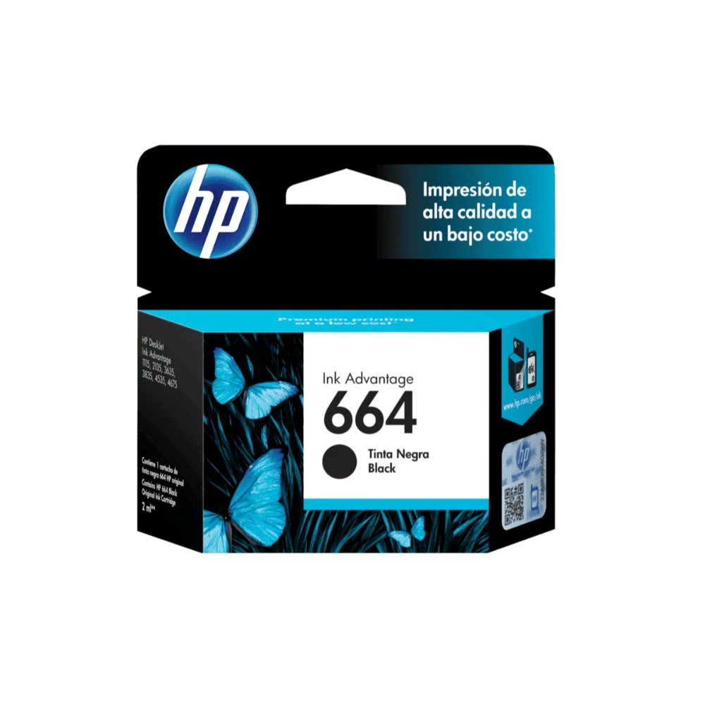 Cartucho Hp 664 Negro Original