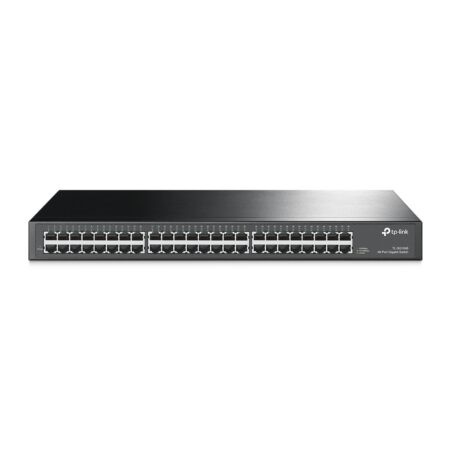Switch TP-LINK NO Administrable 48 Puertos RJ45 de 10/100/1000Mbps COLOR Negro