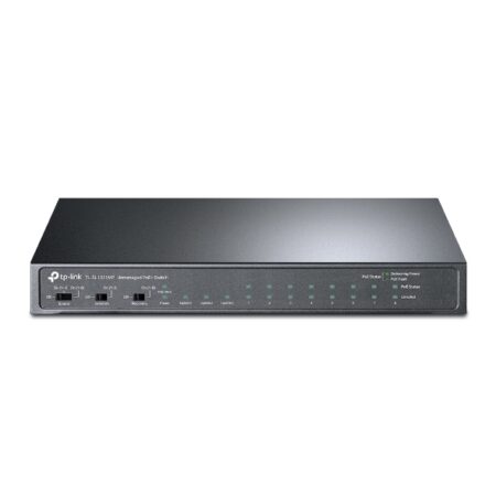 Switch TPLINK de escritorio Gigabit de 8 puertos a 10 / 100Mbps + 3 puertos con PoE + de 8 puertos COLOR Negro